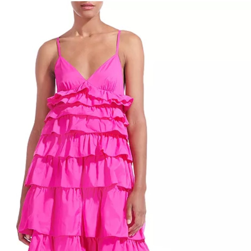 STAUD Rylie Ruffled Dress